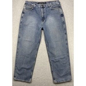 Nautica Jeans Mens 38x31 Skater Hiphop Streetwear‎ Distressed Denim Faded Baggy